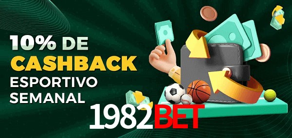 10% de bônus de cashback na 1982bet